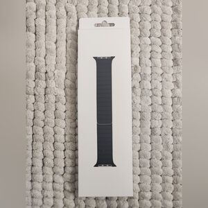 Apple Watch Band - MAGNETIC Mens Black Leather Watch Band